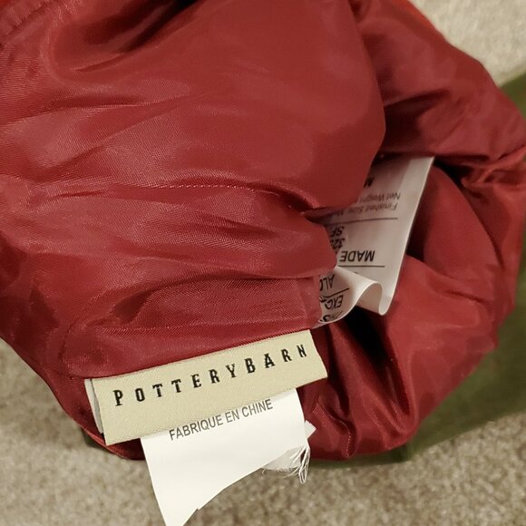 Pottery barn Classic Velvet Stocking with Seven Name on it - Picture 3 of 3